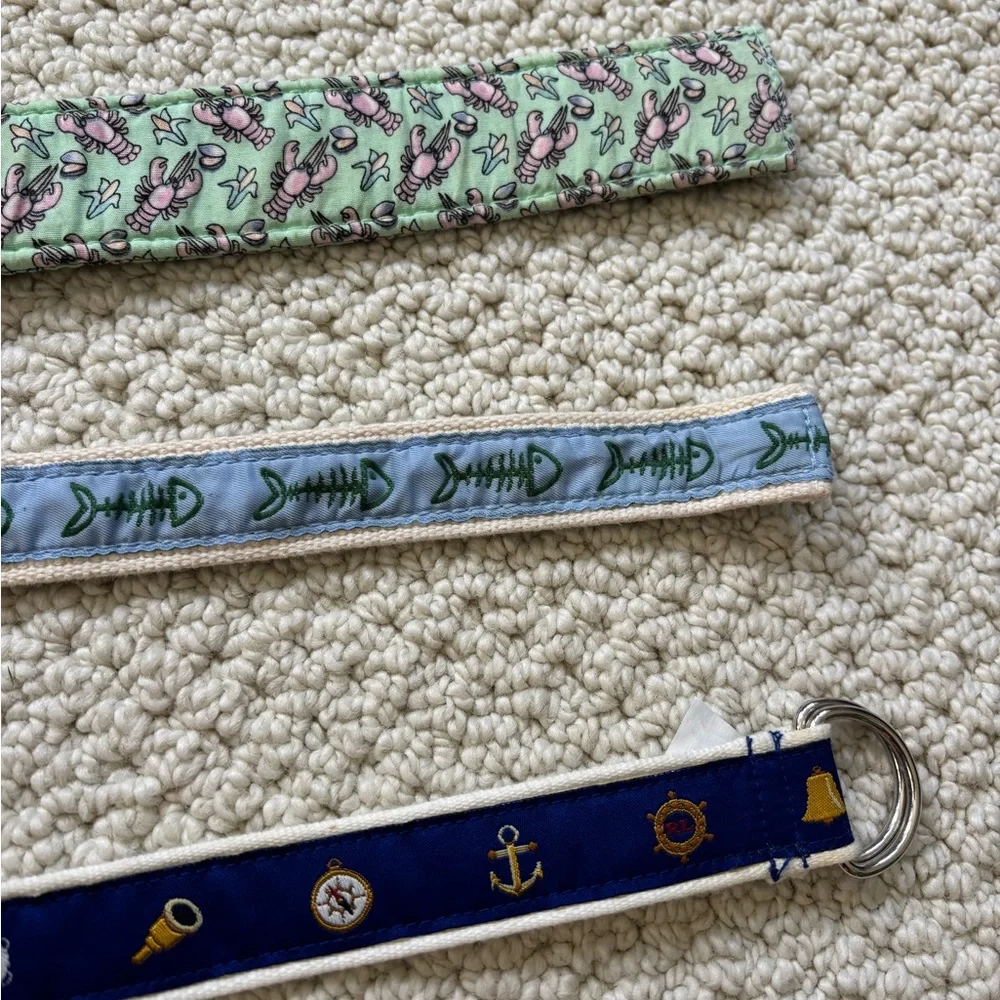 Vineyard Vines and bean belts size 18m to 3t ish